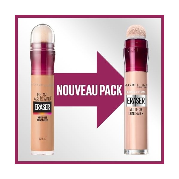 Maybelline Concealer Instant Anti Age Eraser Eye Concealer, Dark Circles and Blemish Concealer, Ultra Blendable Vegan Formula