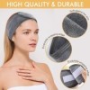 Sinland 3PCS Microfibre Bandeau Maquillage Femme,Bandeaux de Maquillage Visage,Doux Réglable Bandeaux avec Magic Tape,pour Sp