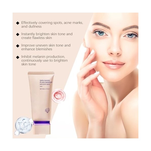 Crème De Maquillage, Crème Correctrice Hydratante, Rafraîchissant Et Délicat, Crème Apprêt Pour Le Visage, Fond De Teint Pour