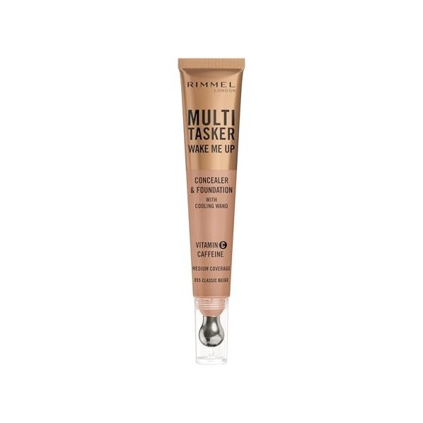 Rimmel Multi-Tasker Wake Me Up Concealer & Foundation - 55 - Classic Beige, 20ml