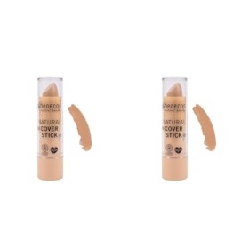 benecos - natural beauty Bio Cosmétiques - Bâton de Protection - Haute Couverture - sans Talc - Végétalien - Beige Lot de 2 