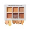 Palette de maquillage anti-cernes à couverture complète, 6 couleurs pour correcteur sous les yeux, acné et imperfections, bât