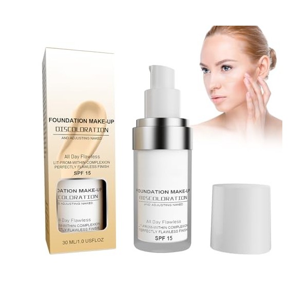 Liquide Correcteur, 30ml Fond De Teint Correcteur Lisse Et Imperméable Liquide Correcteur Naturel, Fond De Teint Correcteur L