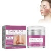 Tkekruh Dark Spot 50ml Creme Anti Taches Brunes Visage Creme, Visage Soin Visage Anti Taches et Anti-Âge Hydratante, Sérum ta