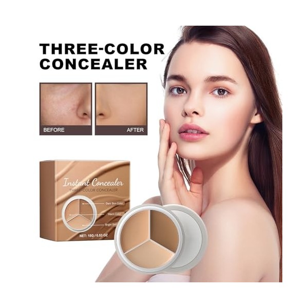 Concealer Pour Couvrir Et Rafraîchir, Concealer Pour Couvrir Les Anneaux Concealer Imperméable À Leau, Concealer Pour La Pea