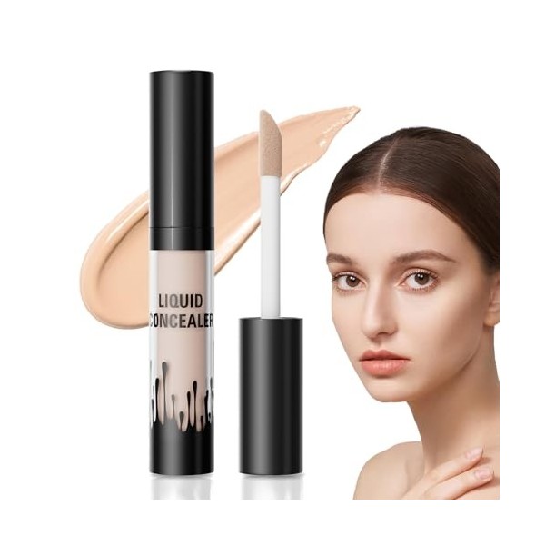 Concealer,Correcteur de Teint,Correcteur Liquide,Corrige les Cernes, les Marques Rouges, les Cicatrices et Adoucit les Ridule