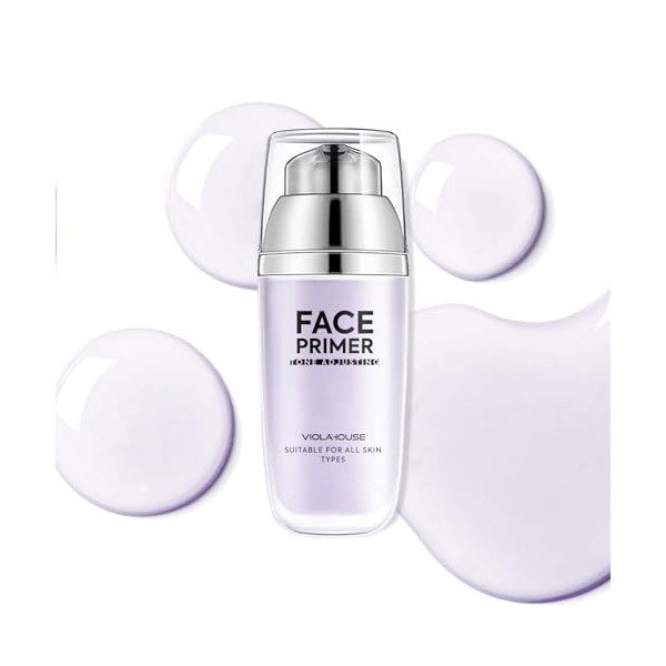 VIOLA HOUSE Base Maquillage Pour Teint Lisse et Uniforme,Hydratant,Base de Teint,Effet Floutant Pour Pores Réduits et Teint U