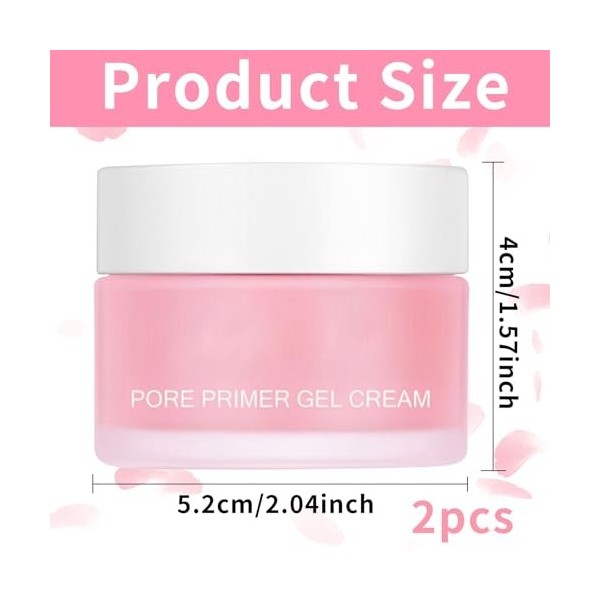 Pore Primer Gel Cream, Primer Maquillage, Face Primer, Base Maquillage, Visage Pore Primer, Make-Up Basis Gel Cream, Base de 