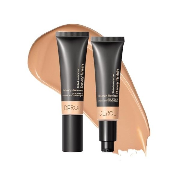 Fond de teint mat Tinted Moisturizer - 2 en 1 - Crème teintée hydratante - Dewy Finish Cream - Fond de teint et primer léger 