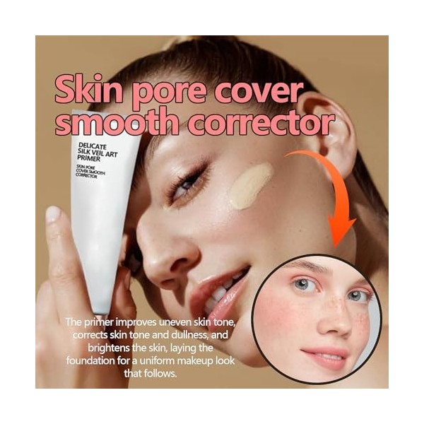 Base De Maquillage, Base De Maquillage Sans Pores, Base De Maquillage Crème Anti-Cernes, Base De Maquillage Sans Pores, Crème