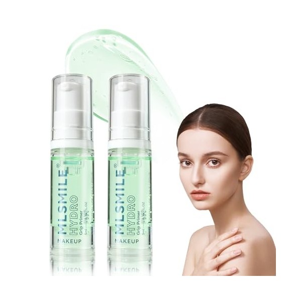 Jutqut Gel dapprêt Power Grip - Imperméable - Invisible - Fond de teint hydratant pour le visage - Gel de prémaquillage - Co