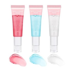 Gireatick 3 couleurs Power Grip Primer, 2 Fond de teint hydratant à base de gel pour lisser la peau et saisir le maquillage, 