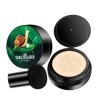 Pemarlis CC Crème,Crème pour escargots à tête de champignon, Foundation Cover Correcteur Maquillage Hydratant Shine Pigment F