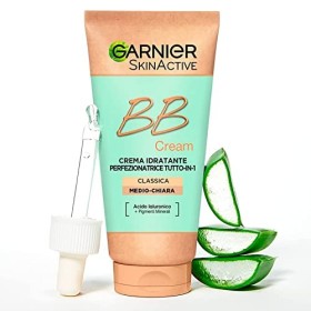 Garnier SkinActive BB Cream Crème Hydratante Perfectionnante pour le Visage Tout en 1 SPF25 Teinte Moyennement Claire + Anti-
