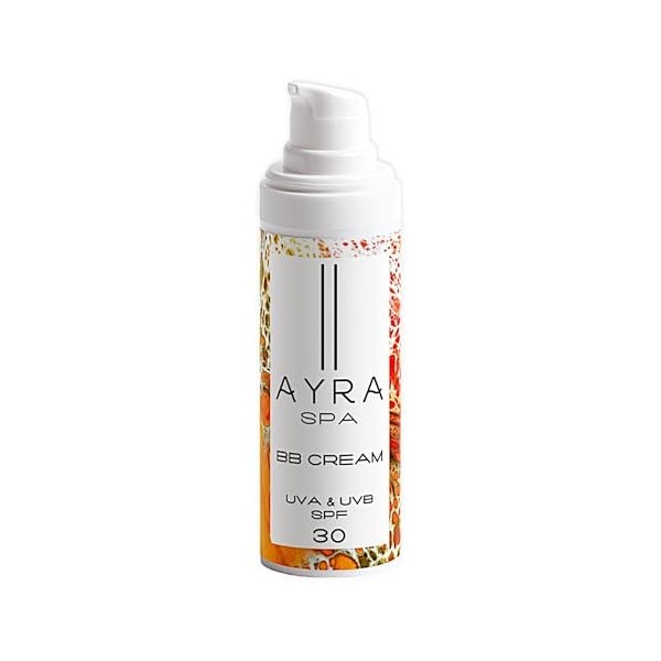 AYRA SPA - BB Cream SPF 30 | Écran solaire teinté hydratant | Tint universel | Long-Lasting, Lightweight & Easily Spreadable 