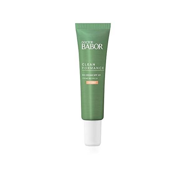 Doctor BABOR Cleanformance BB Cream SPF 20, Crème Teintée avec Protection Solaire, Couvrance Moyenne, pour Un Teint Uniforme,