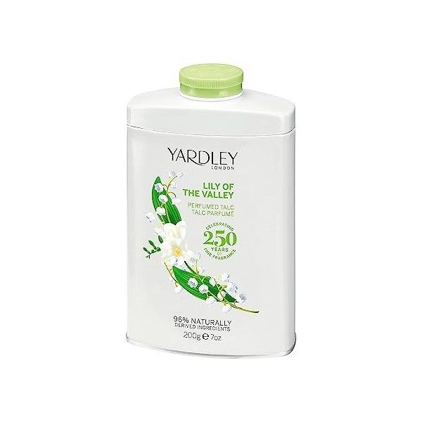 Lily of the Valley par Yardley Tinned poudre de talc 200g