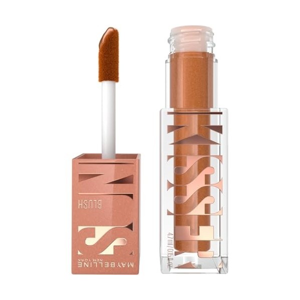 Maybelline New-York - Blush Liquide Illuminateur Multi-Usage - Fard à Joues, Highlighter et Bronzer - Bonne Mine - Teint Hâlé