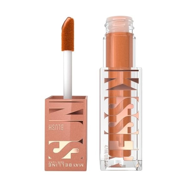 Maybelline New-York - Blush Liquide Illuminateur Multi-Usage - Fard à Joues, Highlighter et Bronzer - Bonne Mine - Teint Hâlé