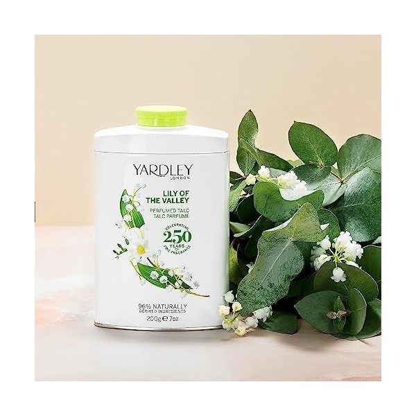 Lily of the Valley par Yardley Tinned poudre de talc 200g