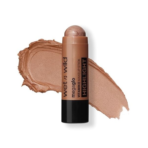 Wet n Wild, Mega Glo Vitamin E Makeup Stick, Stick Blush Polyvalent pour les Yeux, les Joues et les Lèvres, avec une Formule 