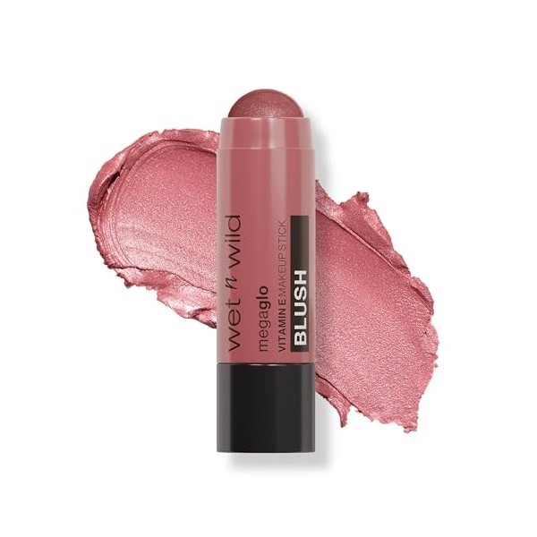 Wet n Wild, Mega Glo Vitamin E Makeup Stick, Stick Blush Polyvalent pour les Yeux, les Joues et les Lèvres, avec une Formule 