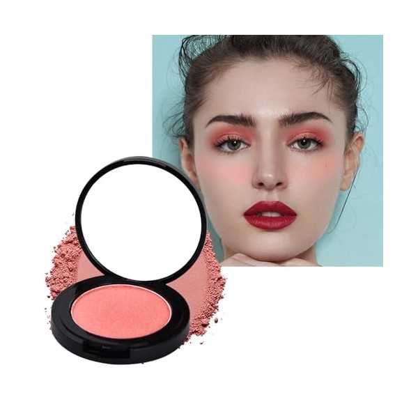 Blush et Fards à Joues, Blush Poudre Mate Couleur Intense, Palette de Fard à Joues pour le Visage, Fard à Joues en Poudre Trè