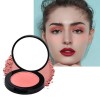 Blush et Fards à Joues, Blush Poudre Mate Couleur Intense, Palette de Fard à Joues pour le Visage, Fard à Joues en Poudre Trè