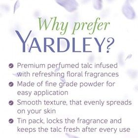 Yardley London English Lavender Perfumed Deodorizing Talc Talcum Powder 100gm by yardley