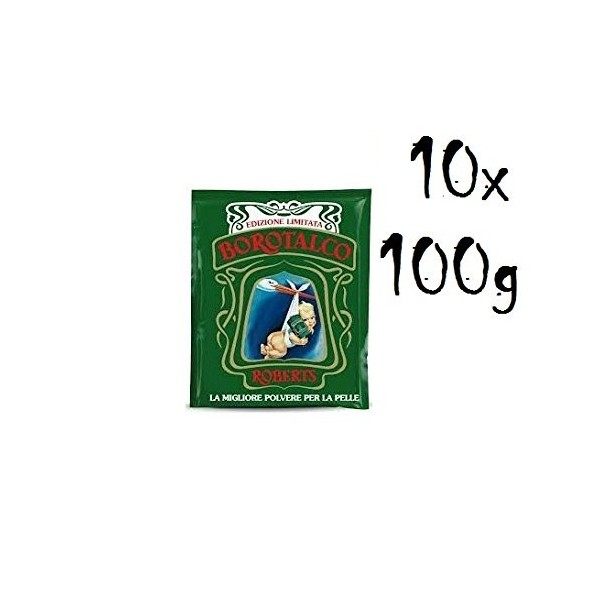 Borotalco ROBERTS Lot de 10 poudres pour le corps 100 g