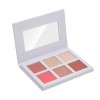 Fard à Joues Mat 6 Couleures, Blush et Fards à Joues Rose Peche, Face Hightlinghter Palette pour Le Visage, Poudre Blush Cont