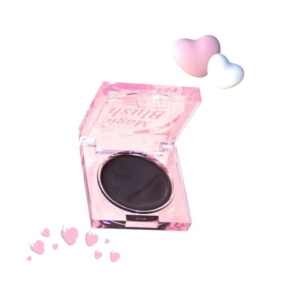 Maquillage Blush Crème,Blush imperméable longue durée pour joues,yeux et lèvres,Formule crème lisse pour les types de peau,Fa