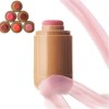 Blush Stick, Blush Stick Multifonction Longue Durée, Blush Stick Mat Naturel 3-en-1, Formule Hydratante, Non Gras, Fini Rosé