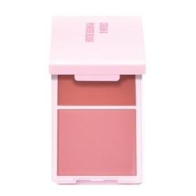 Bestvisse Palette de blush 2 en 1 pour crème et poudre, maquillage compact pour une couleur naturelle longue durée et une app