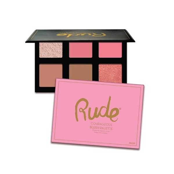 Blush Palette - Courageous by Rude Cosmetics for Women - 0.634 oz Blush