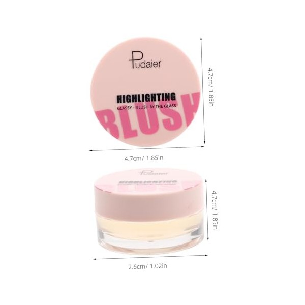 Healeved Rougir Fard à Joues Fourniture De Maquillage Beau Maquillage Blush Monocolore Pour Le Maquillage Blush Crème Pour Le