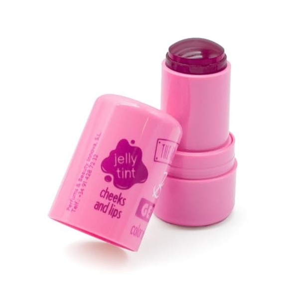 The Fruit Company Blush Gelée FRAMBOISE Jelly Blush pour lèvres et joues avec acide hyaluronique et vitamine B5, nourrit et h