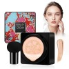 CC Creme de Coussin Dair De Tête De Champignon,BB Cream Base de Maquillage Correcteur Hydratante Longue Durée,Fond de Teint 