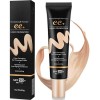 CC Crème,Fluide Fond de Teint Couvrant Imperfections,Durable Maquillage Nude Hydratant CC Crème,Anticernes,Anti-Terne et Anti