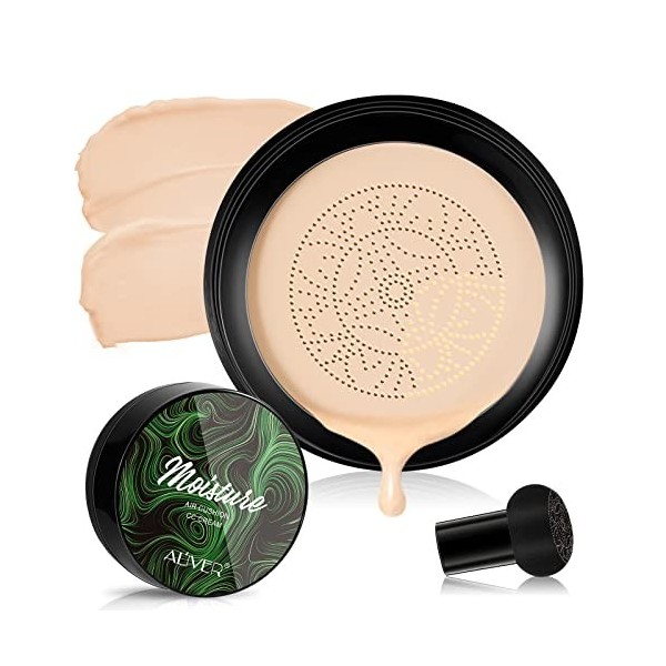 CC Cream Air Cushion Foundation Tête de Champignon Coussin dair BB Crème Hydratante Concealer Base de Maquillage Uniforme po