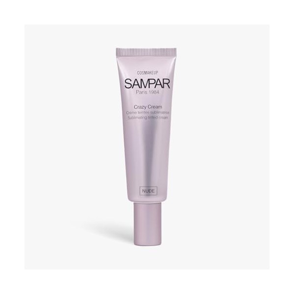 SAMPAR Cosmakeup Crazy Cream Nude- CC crème hydratante teintée- Maquillage et soin perfecteur de teint- 30ml - Peau claire à 