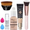 PHOERA CC Crème,PHOERA Fond de Teint Foundation,Couvrance Légère et Naturelle Matte & Poreless, Professional Makeup Couvrant 