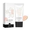 Crème CC Changeante de Couleur, Crème CC Ajustante le teint de la Peau, Crème Hydratante de pré-maquillage, Crème Barrière pr