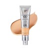 IT Cosmetics, Crème CC+ Anti-Âge Your Skin But Better, Haute Couvrance, Waterproof, Enrichi en Peptides, Collagène & Vitamine