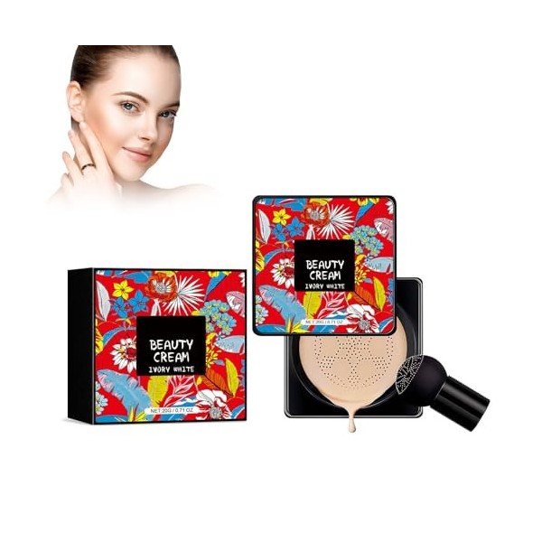 Mushroom Head Air Cushion CC Crème Fond De Teint Correcteur Maquillage Hydratant Brillant Pigment Fond De Teint Liquide, Base