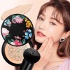 Mushroom Head Air Cushion BB Cream, Long-Lasting Nude Makeup Concealer Base Flawless Moisturizing Brightening Pigment CC Crea