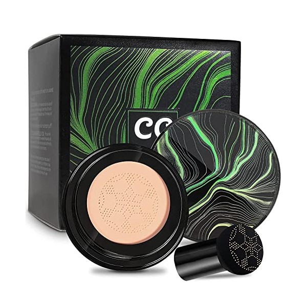 Mushroom Head Air Cushion CC Cream, BB Cream Oil Control hydratant Concealer, Nude Matte Concealer BB Crème Base Cosmétique l