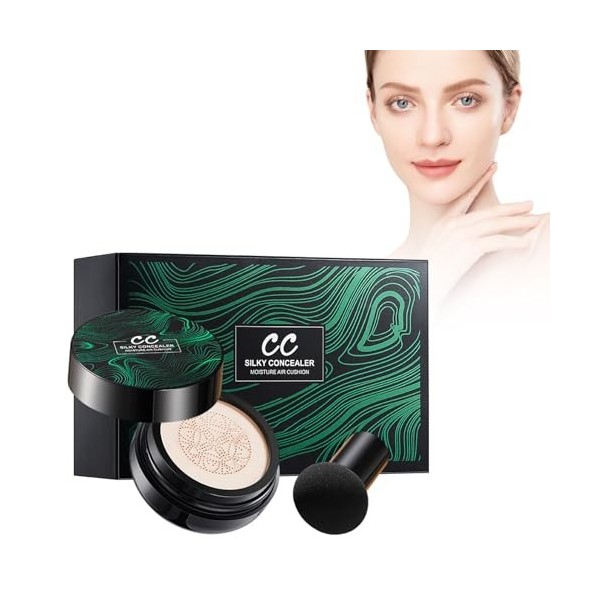 Air Cushion BB Cream, Fond de Teint Couvrant CC Crème, Air Cushion CC Cream Mushroom Head Fondation, Base De Maquillage De Te