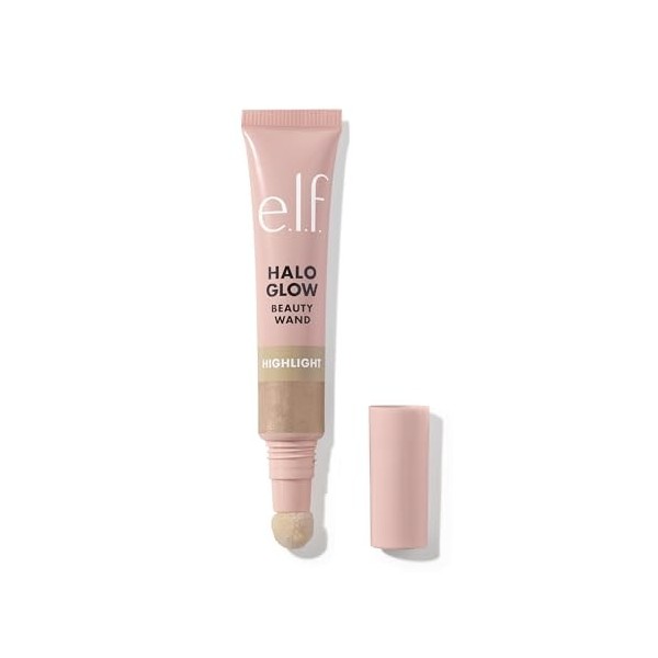 e.l.f. Halo Glow Highlight Beauty Wand Surligneur liquide pour une peau lumineuse et éclatante Formule constructible végétali