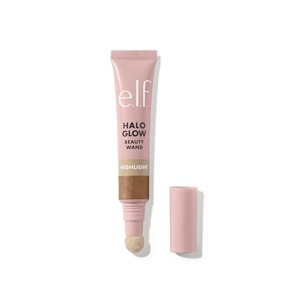 e.l.f. Halo Glow Highlight Beauty Wand Surligneur liquide pour une peau lumineuse et éclatante Formule constructible végétali